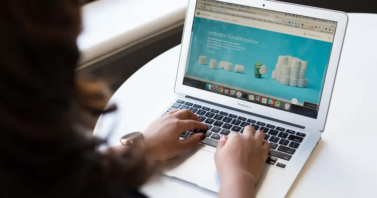 A focused landing page gives the visitor one clear goal and one clear action Landing page design on a laptop screen