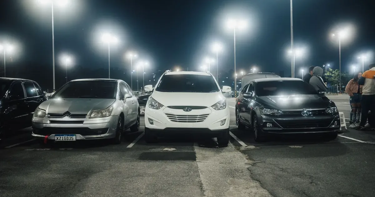 Most parking lot crime happens after dark, when monitored cameras matter most Parking lot at night where security is most needed